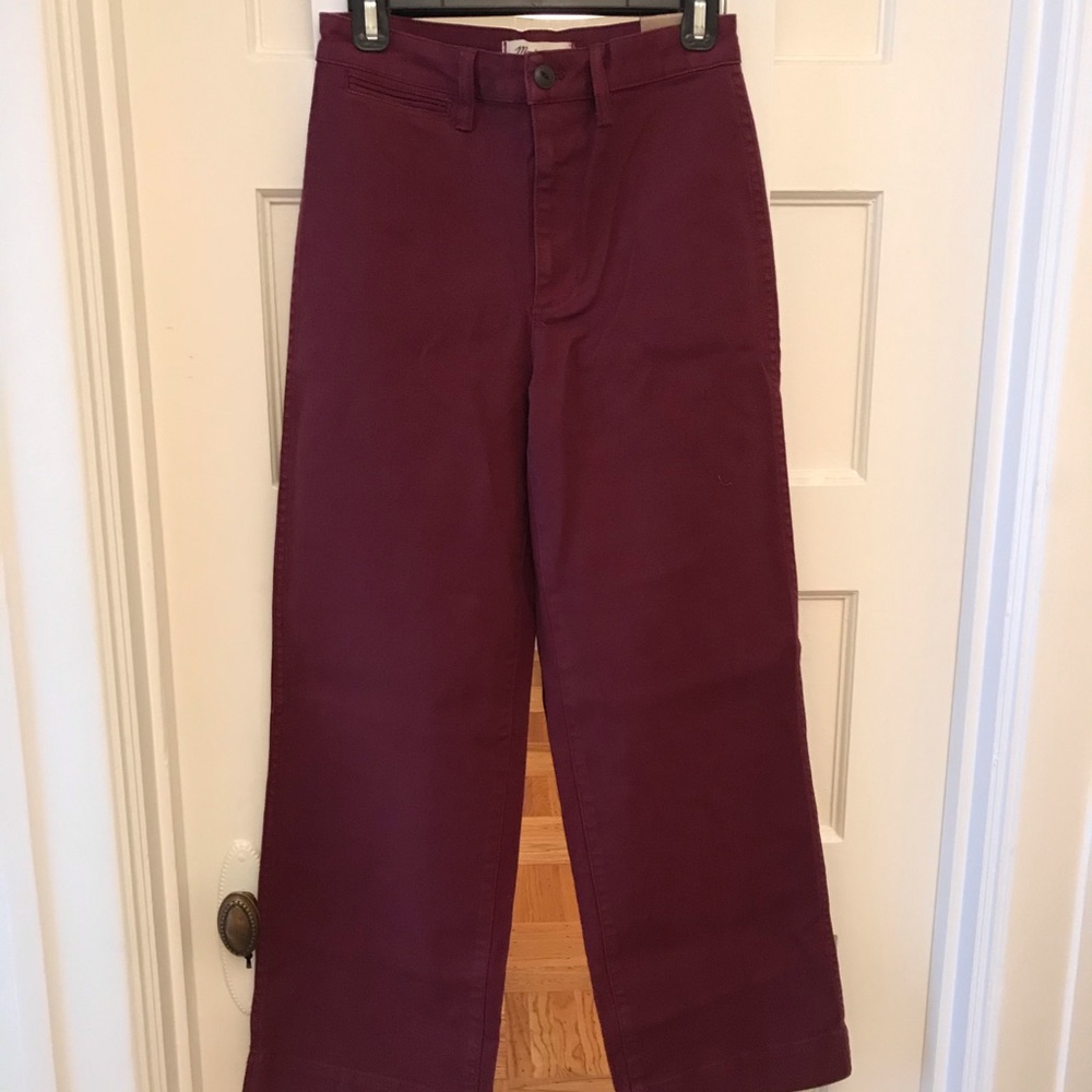 NWT Madewell Slim Emmett Wide-Leg Pants - size 25